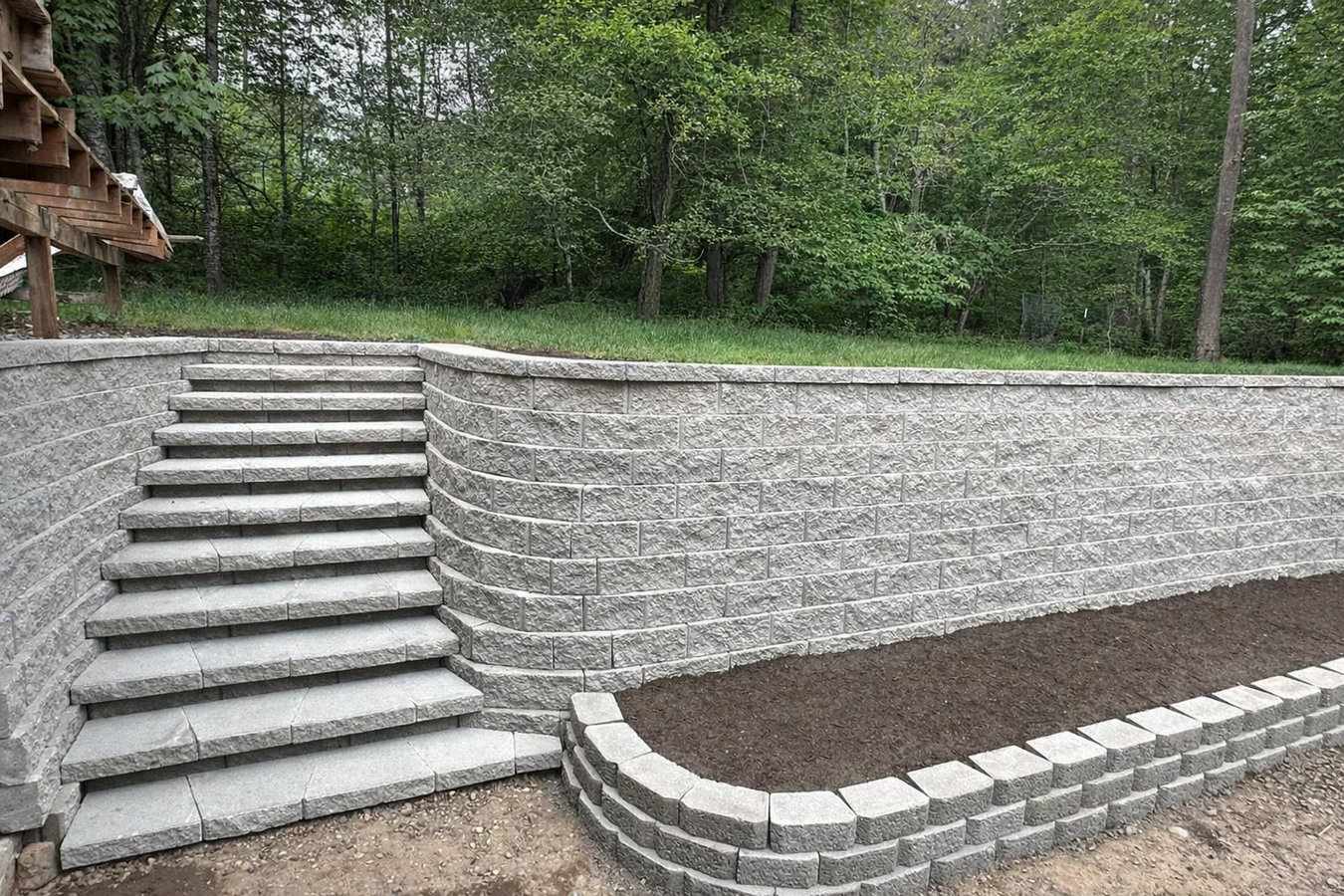 Retaining wall construction in Lake Charles, LA